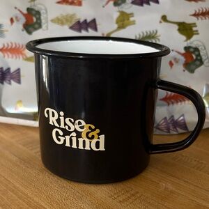 Rise & Grind Black Mug